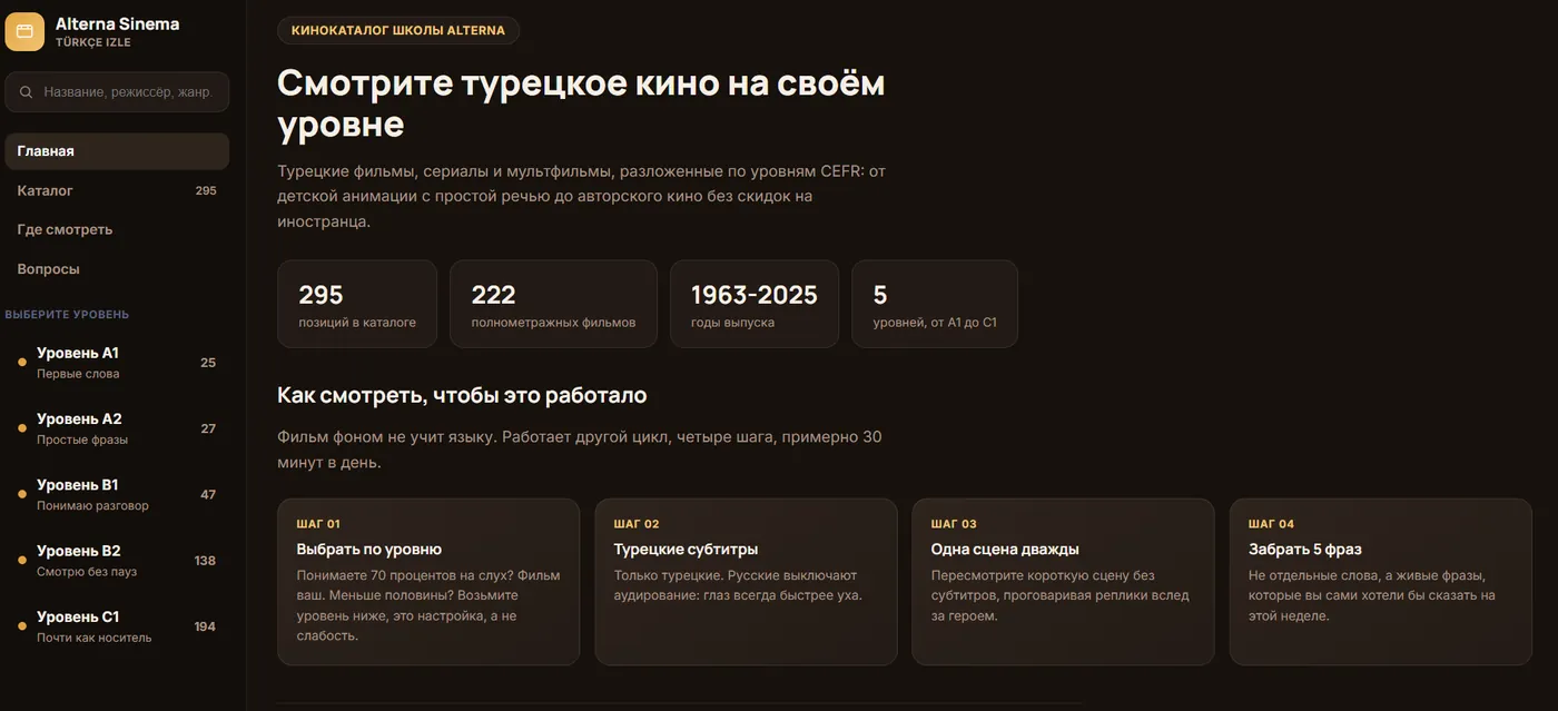 Каталог турецкого кино
