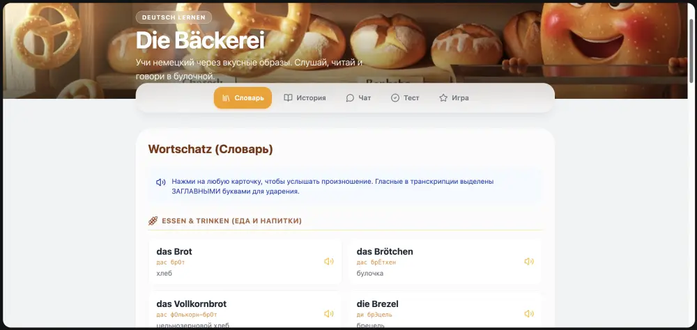 Гайд Die Bäckerei в Gemini
